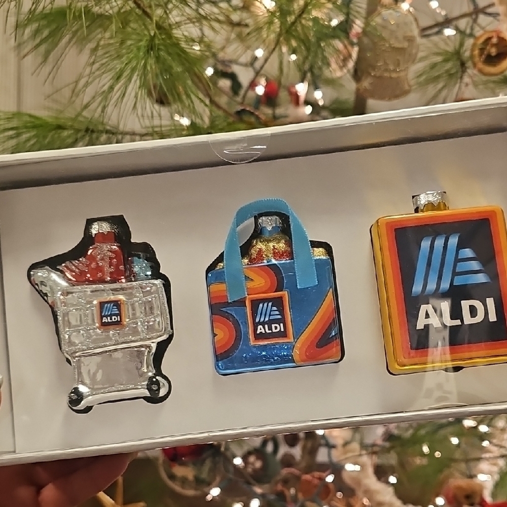 Aldi 3 Pack Ornaments 2024 New In Box